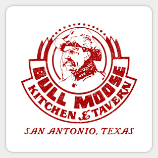 1970s Bull Moose Kitchen & Tavern San Antonio Texas Sticker